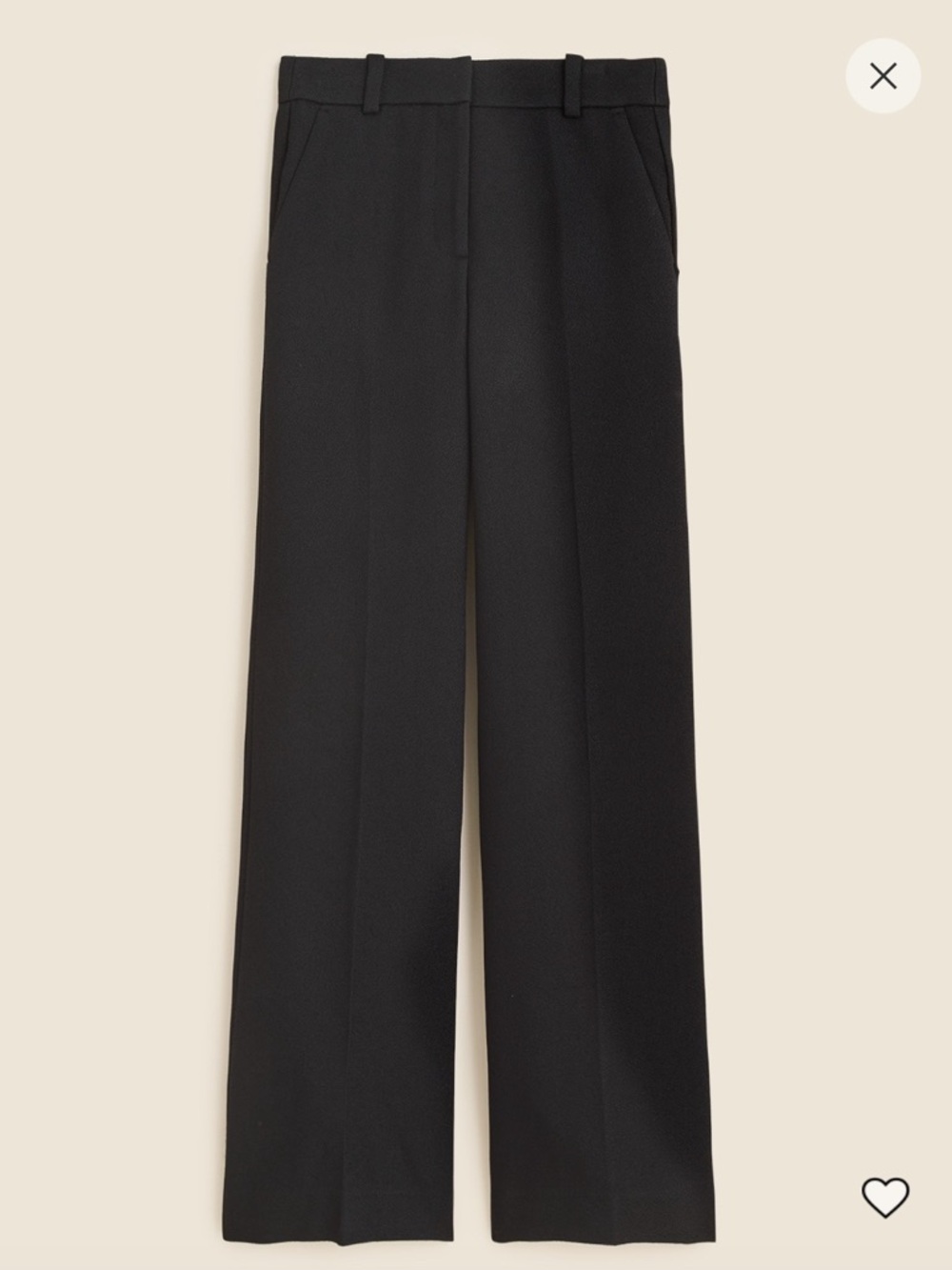 NWT J.Crew | Carolina pant in boucle | Black | Size 8